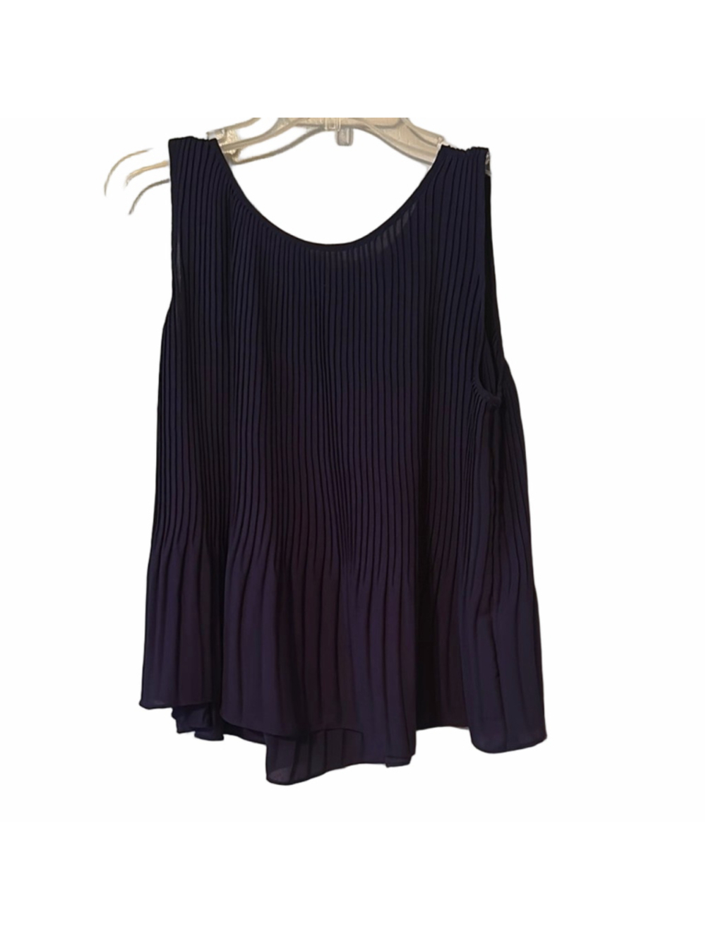 Banana Republic Navy Pleated Tank Top